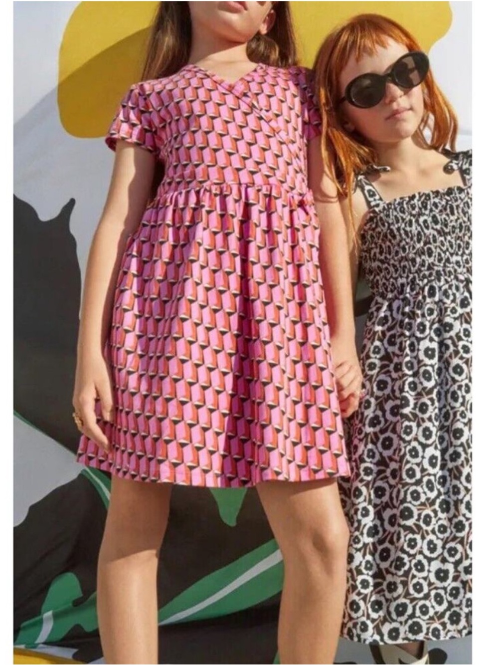 Target x DVF Pink Geometric Wrap Dress 3T - Picture 5 of 9